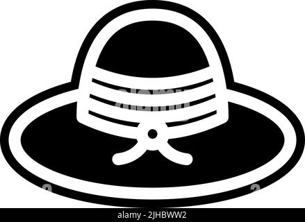 Summer pamela hat . Stock Vector