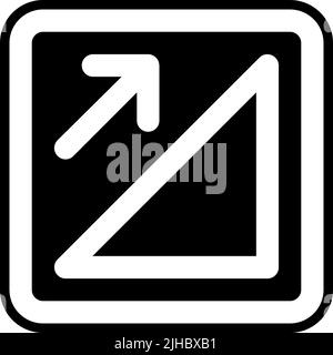 Traffic sign ascent . Stock Vector