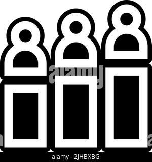 Training and coaching increase . Stock Vector