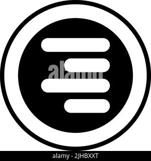 Ui control right alignment . Stock Vector