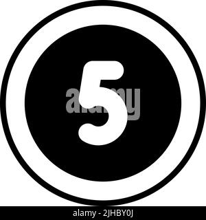 Ui control five . Stock Vector