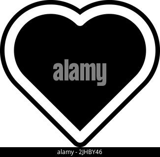 User interface heart . Stock Vector