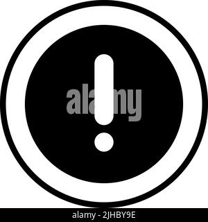 Ui control exclamation . Stock Vector