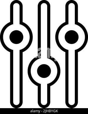 User interface settings . Stock Vector