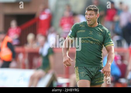 Ryan Hall #5 of Hull KR during pre-game warm up in, on 2/11/2022 ...