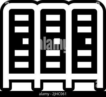 Volleyball lockers . Stock Vector