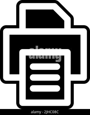 User interface printer . Stock Vector