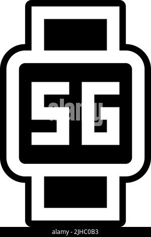 5G smart watch . Stock Vector