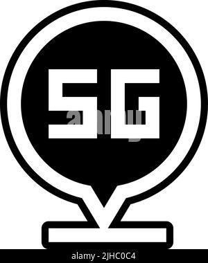 5G location . Stock Vector
