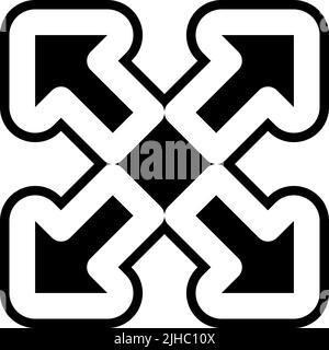 Arrow set maximize . Stock Vector