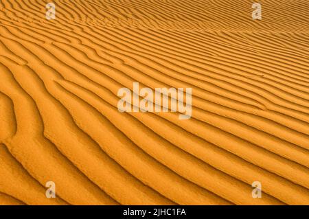 Rippled sand pattern or texture Stock Photo
