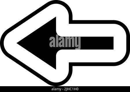 Arrow set left arrow . Stock Vector