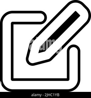Basic interface edit . Stock Vector