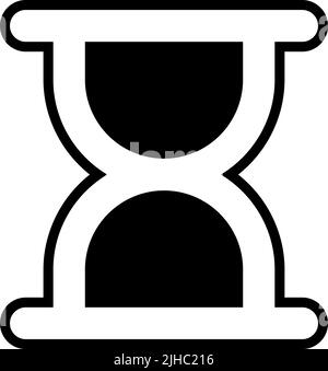 Basic interface hourglass . Stock Vector