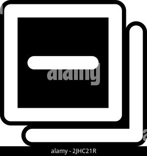 Basic interface remove . Stock Vector