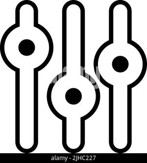 Basic interface equalizer . Stock Vector