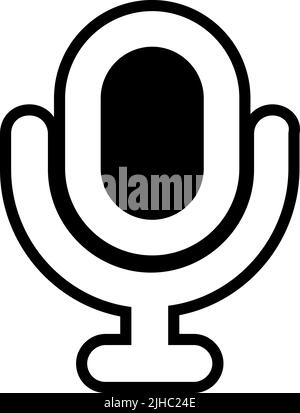 Basic interface microphone . Stock Vector