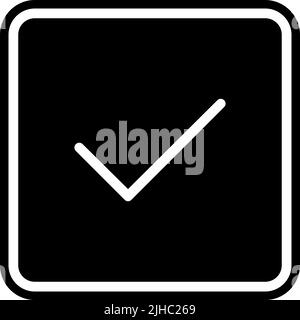Basic ui checked . Stock Vector