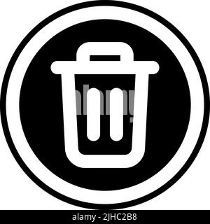 Basic user interface delete . Stock Vector