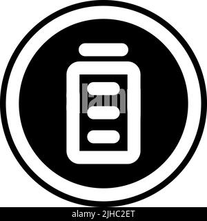 Basic user interface battery . Stock Vector