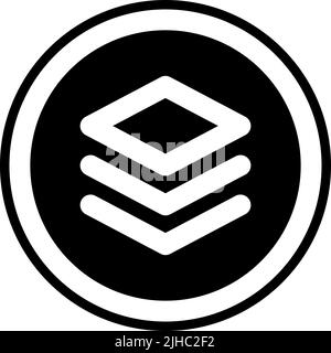 Basic user interface layer . Stock Vector
