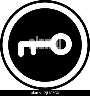 Basic user interface key . Stock Vector