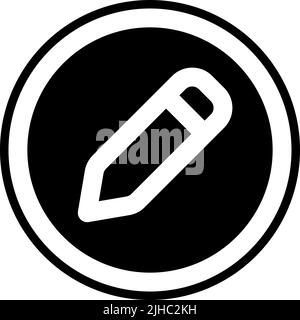 Basic user interface pencil . Stock Vector