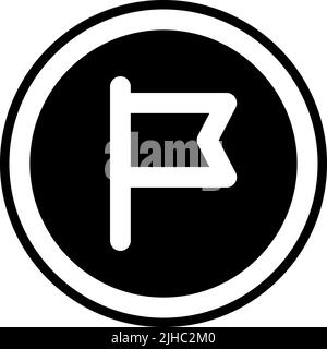 Basic user interface flag . Stock Vector