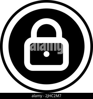 Basic user interface lock . Stock Vector