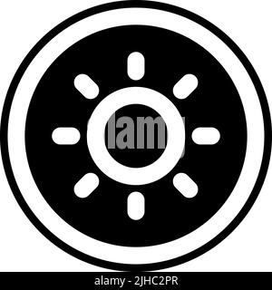 Basic user interface sun . Stock Vector