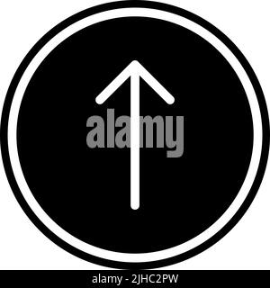 Basic ui up arrow . Stock Vector