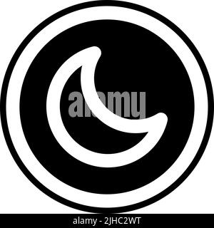 Basic user interface night mode . Stock Vector