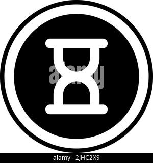 Basic user interface hourglass . Stock Vector