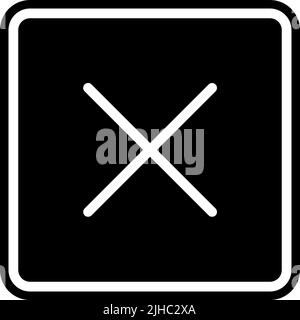 Basic ui close . Stock Vector