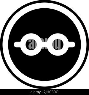 Basic user interface eyeglasses . Stock Vector