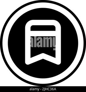 Basic user interface bookmark . Stock Vector
