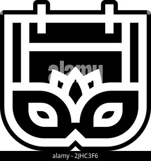 Calendar carnival . Stock Vector