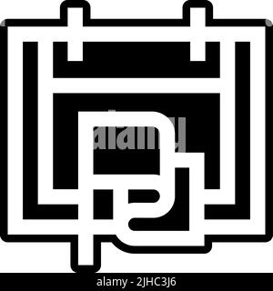 Calendar goal . Stock Vector
