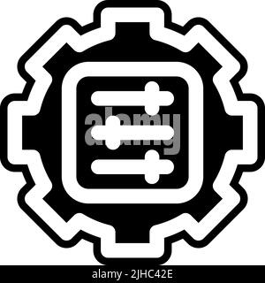 Content creator settings . Stock Vector