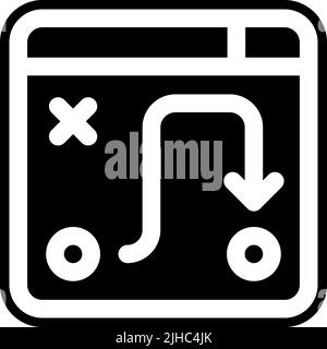 Content creator strategic plan . Stock Vector