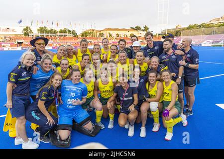 TERRASSA - Australia is third in the consolation final between Australia and Germany at the World Hockey Championships. ANP / Dutch Height / Willem Vernes Stock Photo