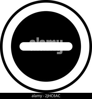 Essentials ui minus . Stock Vector