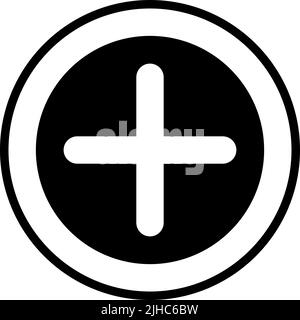 Essentials ui add sign . Stock Vector