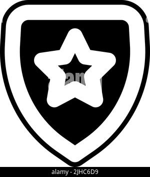 Essentials ui police badge . Stock Vector