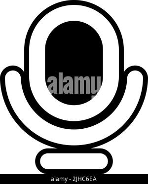 Essentials ui microphone . Stock Vector