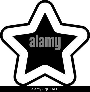 Essentials ui star . Stock Vector