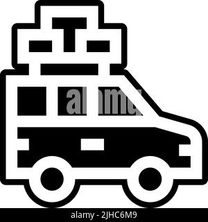 Family camper van . Stock Vector