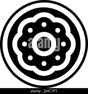 Food donut . Stock Vector