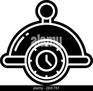 Food and delivery time . Stock Vector
