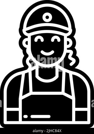 Food and delivery waiter . Stock Vector